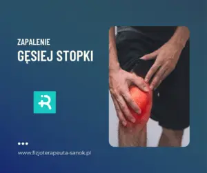 Zapalenie gęsiej stopki, ból kolana, fizjoterapia.